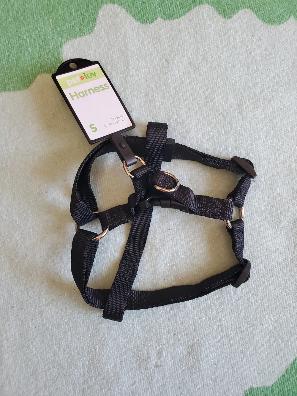 Small Black Dog Harness - Adjustable Comfort Harness
